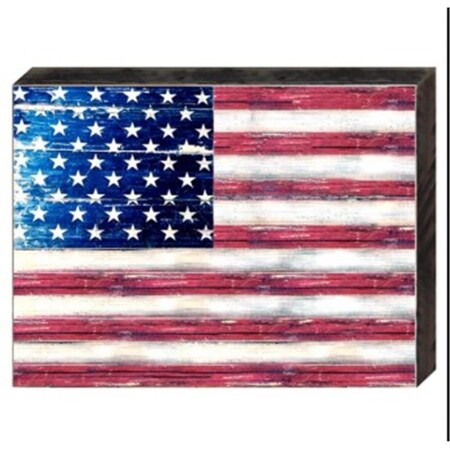 Clean Choice American Flag Art On Board Wall Decor CL2976088 Zoro